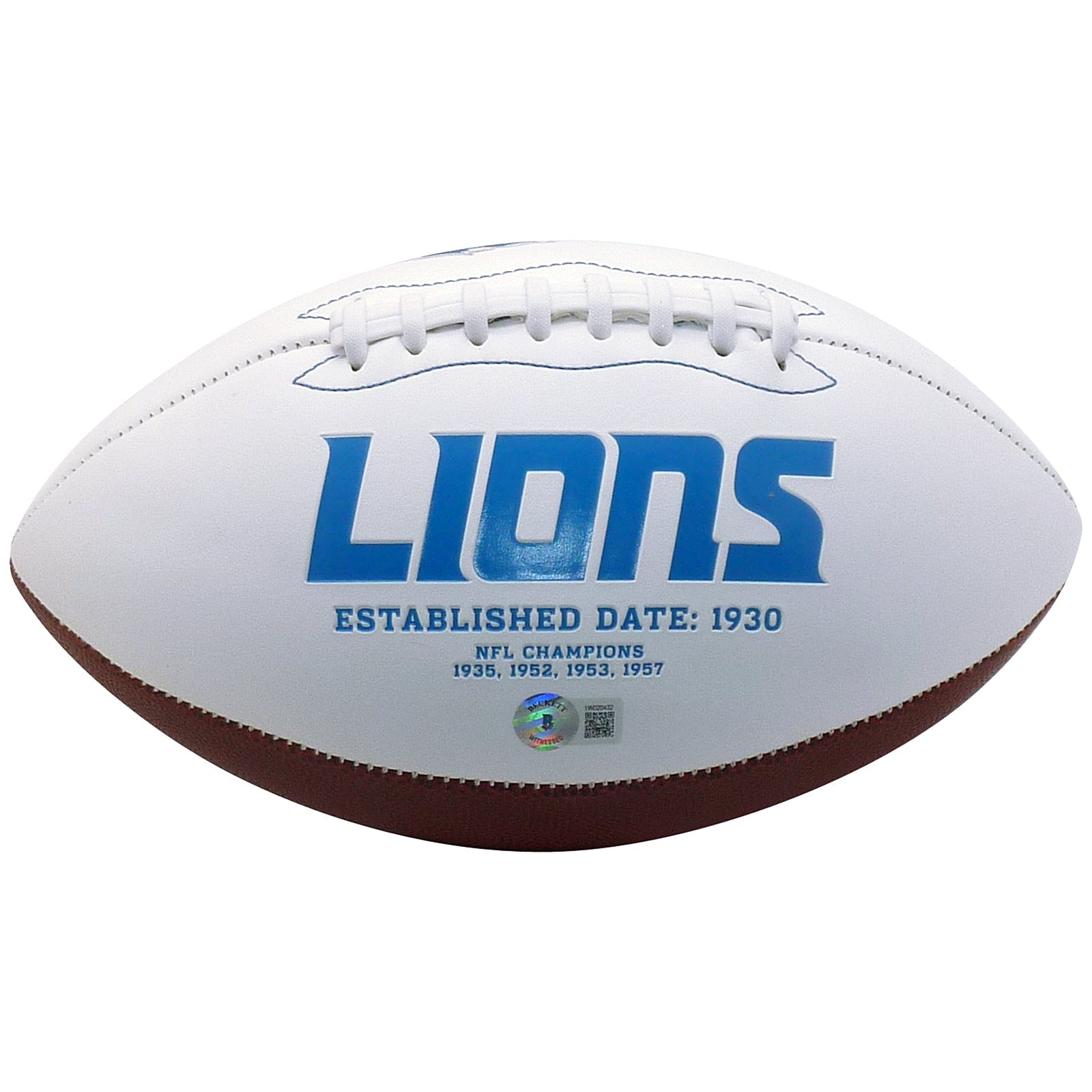 Autographed Sam LaPorta Detroit Lions Logo Football - Beckett-Powers Sports Memorabilia