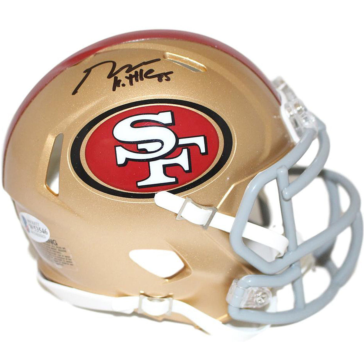 Autographed George Kittle San Francisco 49ers (Speed) Mini Helmet - Beckett-Powers Sports Memorabilia