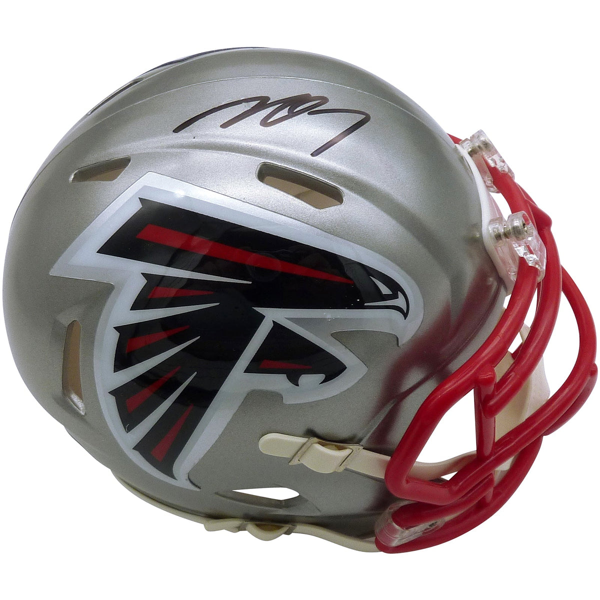 Autographed Michael Vick Atlanta Falcons (FLASH Alternate) Mini Helmet - Beckett-Powers Sports Memorabilia