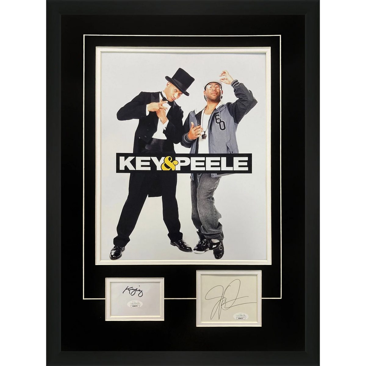 Autographed Keegan-Michael Key And Jordan Peele Key & Peele Deluxe Framed 11x14 Poster Piece - JSA-Powers Sports Memorabilia