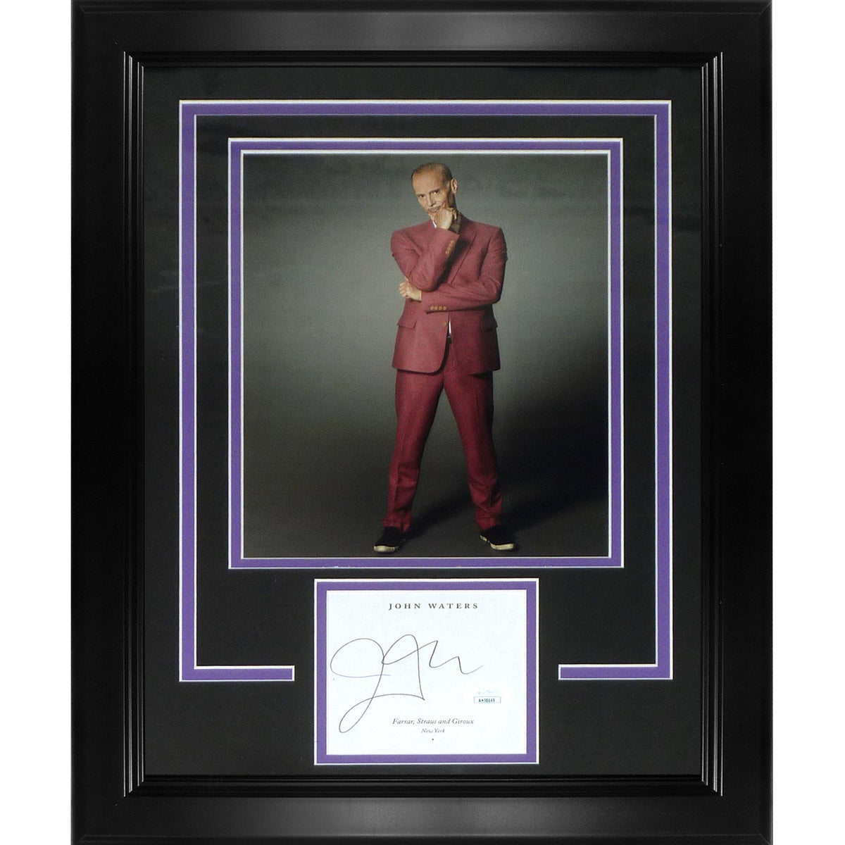 Autographed John Waters Movie "Signature Series" Frame - JSA-Powers Sports Memorabilia