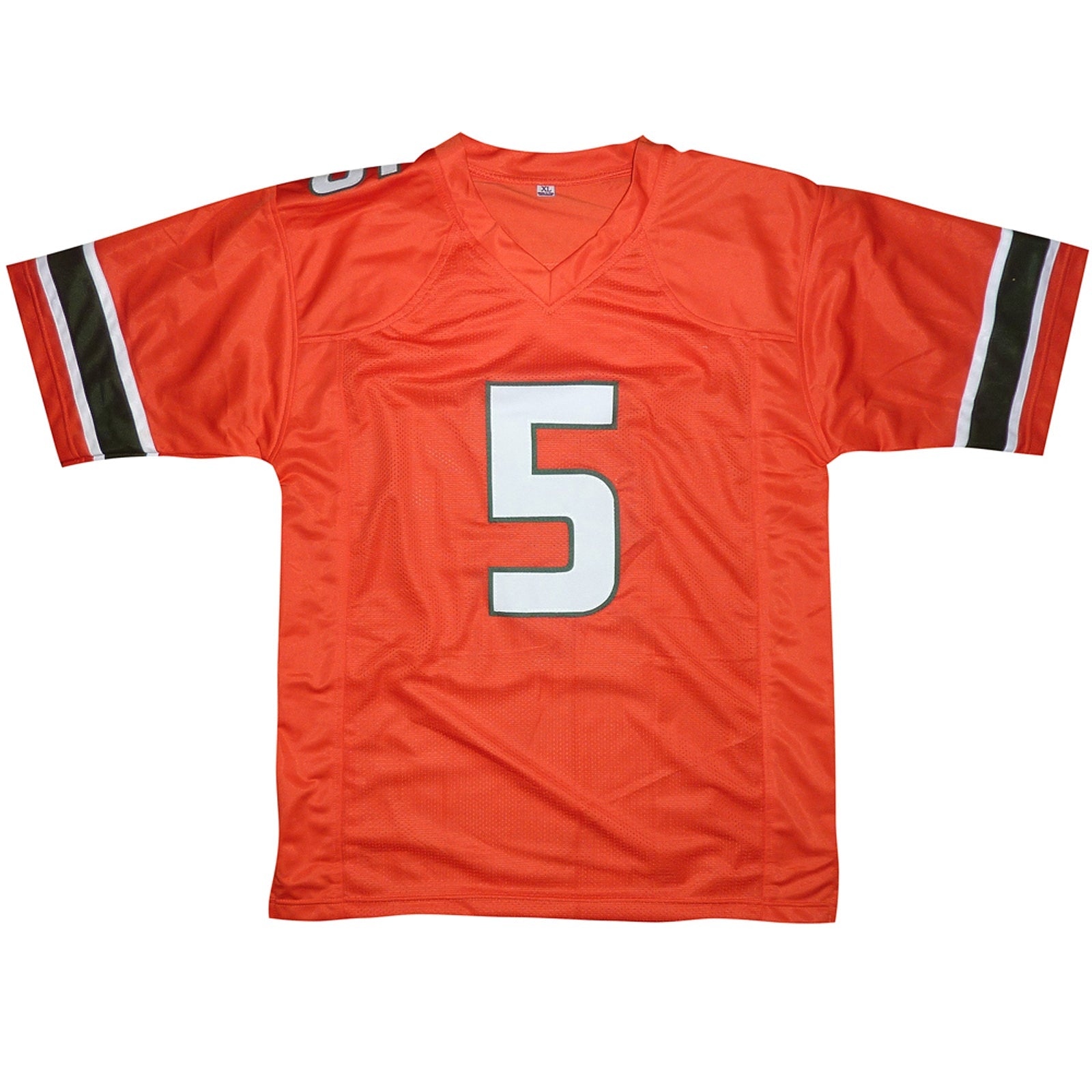 Autographed Kamren Kinchens Miami (Orange #5) Custom Jersey - JSA-Powers Sports Memorabilia