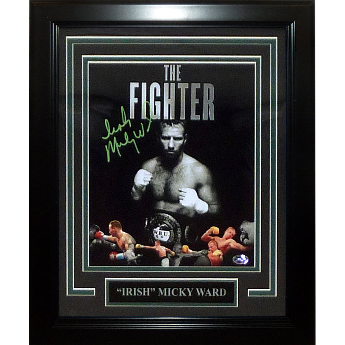 Autographed Micky Ward Irish Boxing Deluxe Framed 8x10 Photo "The Fighter" - JSA-Powers Sports Memorabilia
