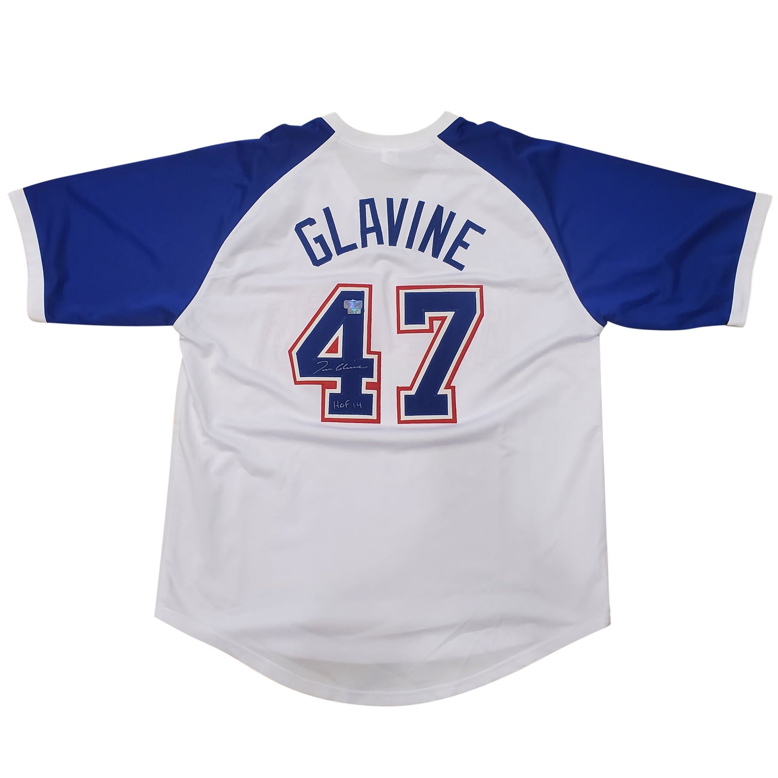 Autographed Tom Glavine Atlanta (Throwback White #47) Custom Jersey - Radtke-Powers Sports Memorabilia