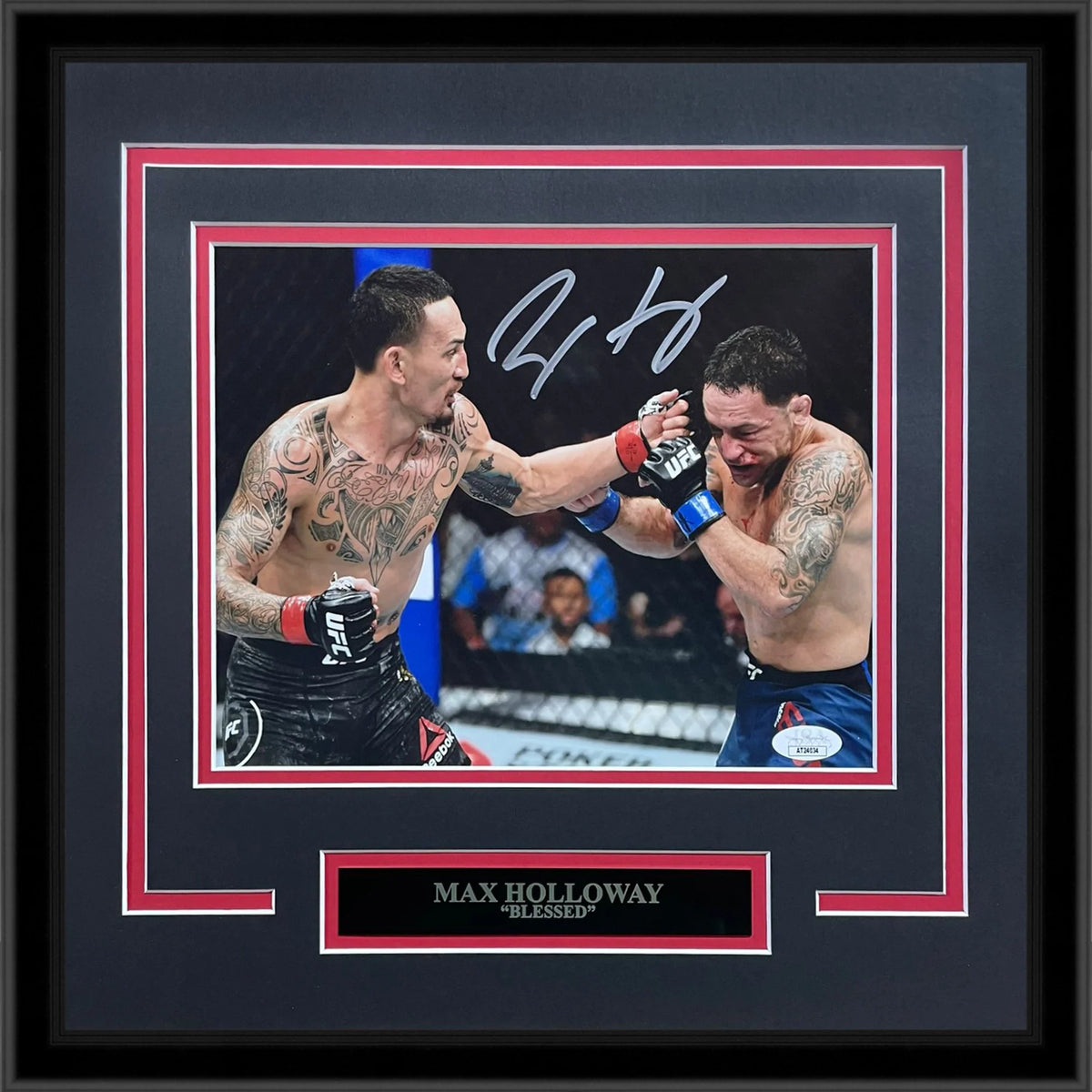 Autographed Max Holloway UFC Deluxe Framed 8x10 Photo - JSA-Powers Sports Memorabilia