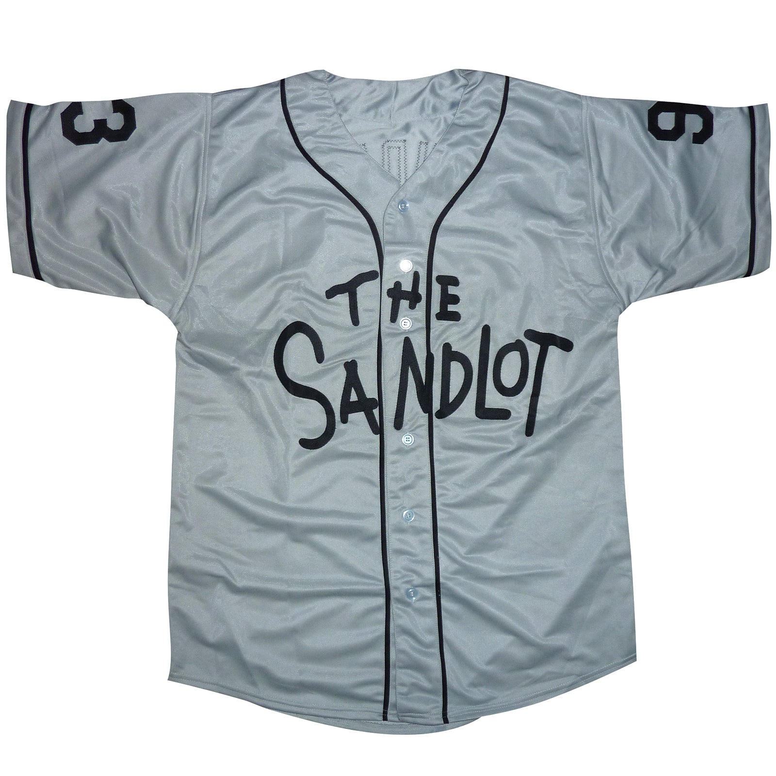 Autographed The Sandlot Cast (Grey #93) Custom Baseball Jersey - 6 Signatures - Beckett-Powers Sports Memorabilia