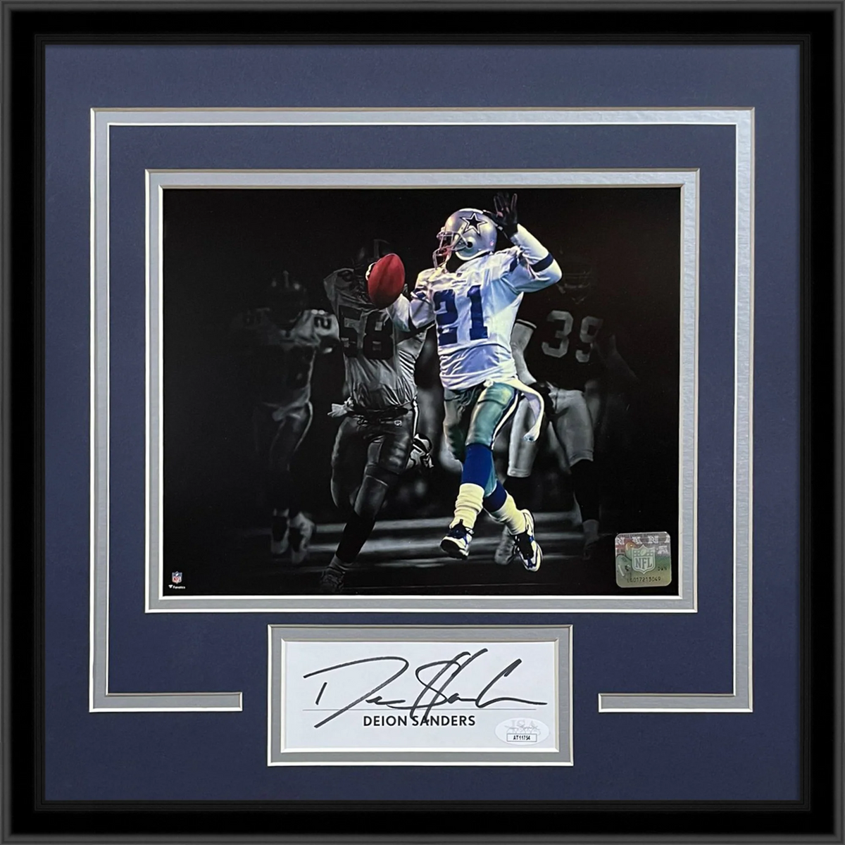 Autographed Deion Sanders Dallas Cowboys "Signature Series" Frame - JSA-Powers Sports Memorabilia