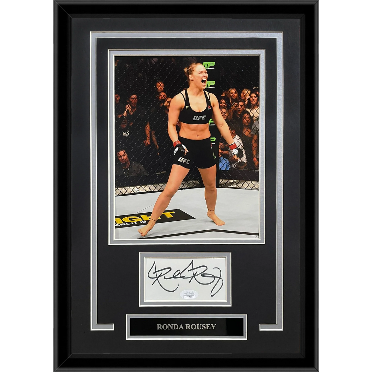 Autographed Ronda Rousey UFC 8x10 Photo "Signature Series" Frame - JSA-Powers Sports Memorabilia