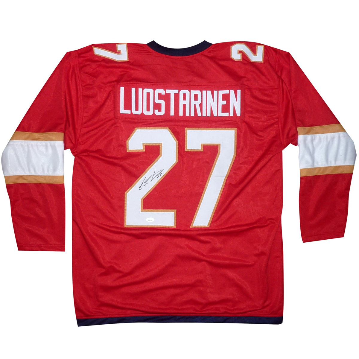 Autographed Eetu Luostarinen Florida (Red #27) Custom Hockey Jersey - JSA-Powers Sports Memorabilia