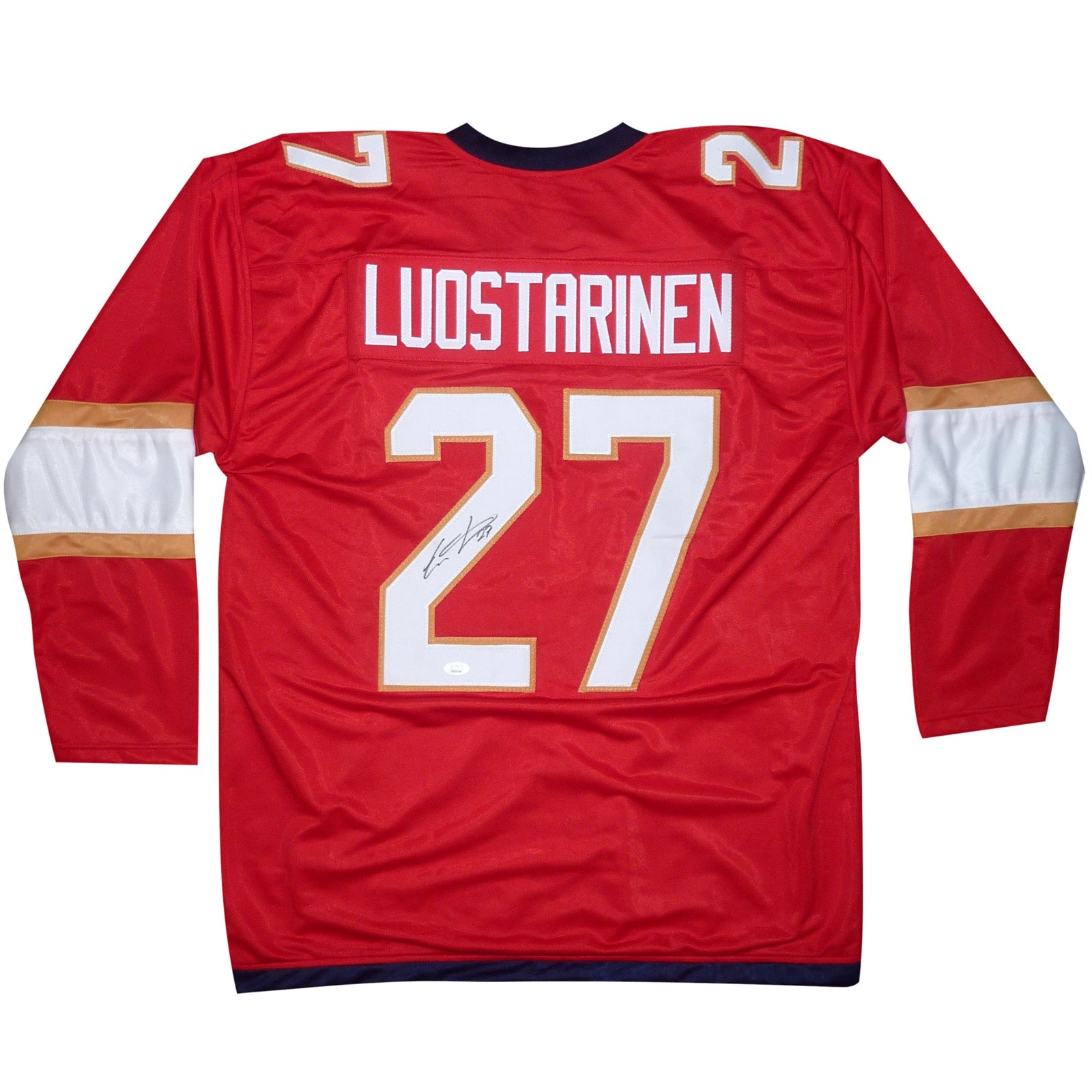 Autographed Eetu Luostarinen Florida (Red #27) Custom Hockey Jersey - JSA-Powers Sports Memorabilia