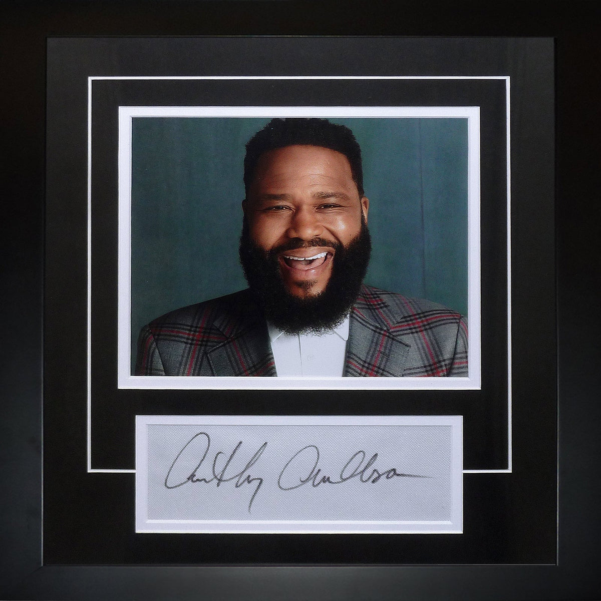 Autographed Anthony Anderson Blackish Signature Series Frame - JSA-Powers Sports Memorabilia