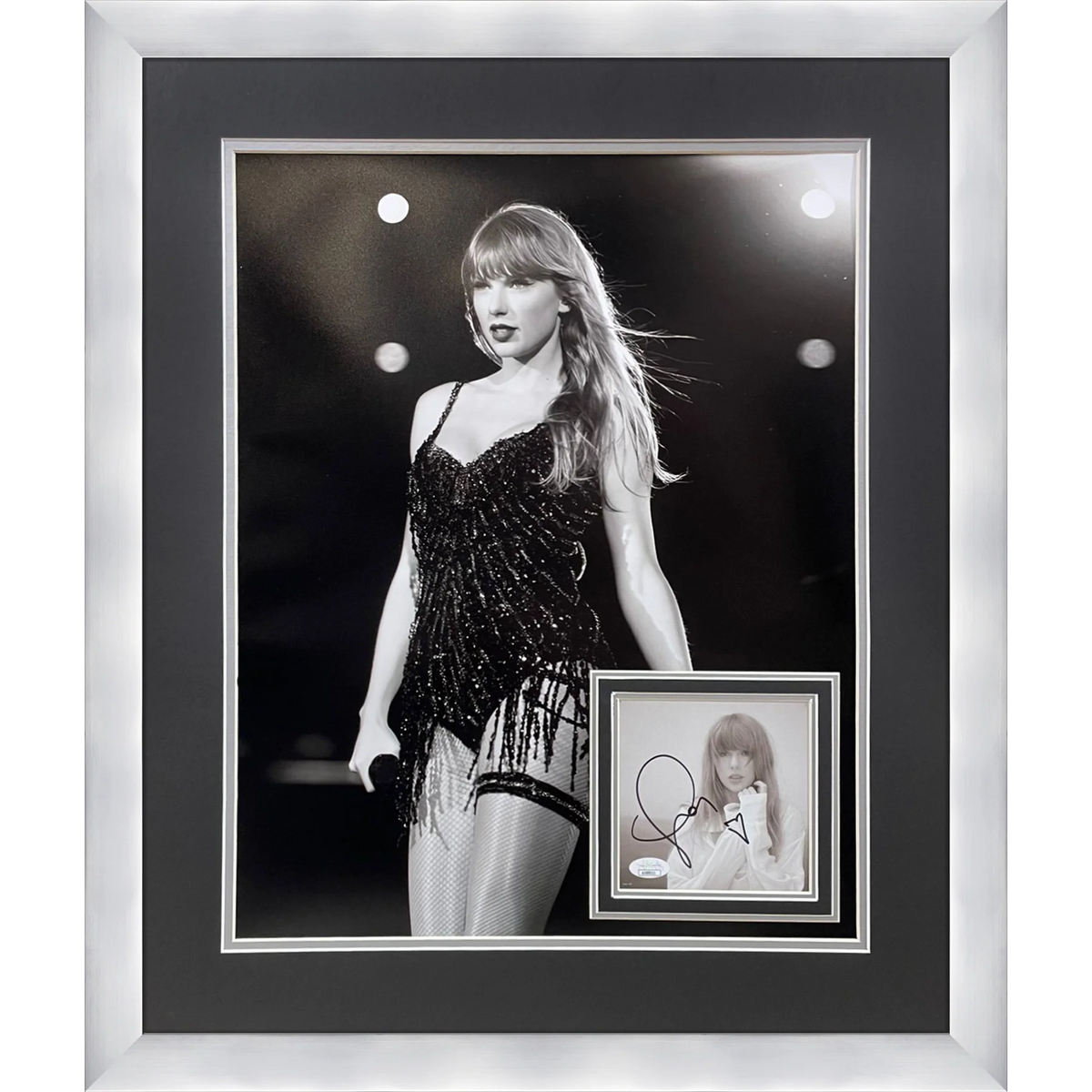 Autographed Taylor Swift Concert 16x20 Deluxe Framed with Photo with Heart - JSA-Powers Sports Memorabilia