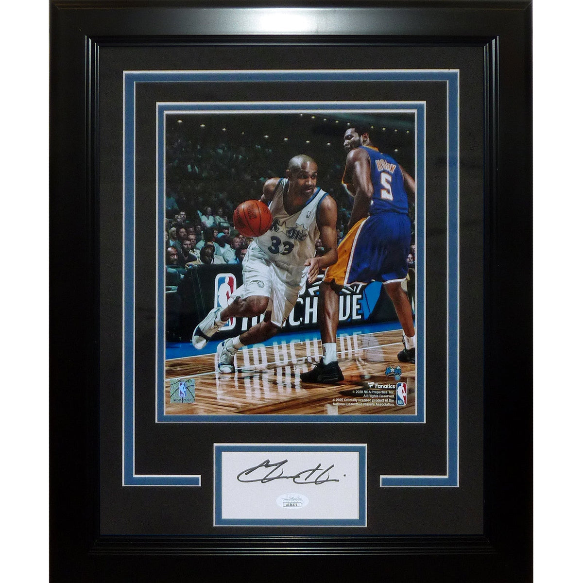 Autographed Grant Hill Orlando Magic Signature Series Frame - JSA