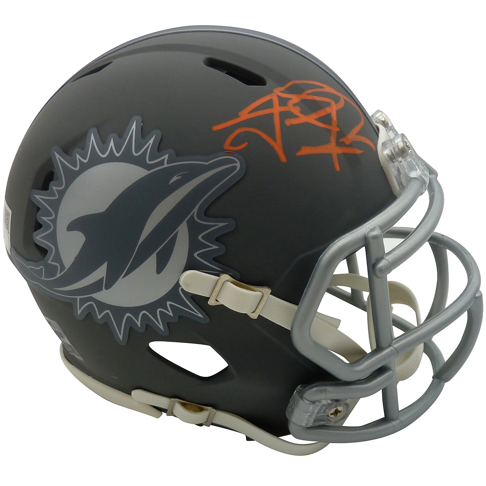 Autographed Tua Tagovailoa Miami Dolphins (SLATE Alternate) Mini Helmet - Fanatics-Powers Sports Memorabilia