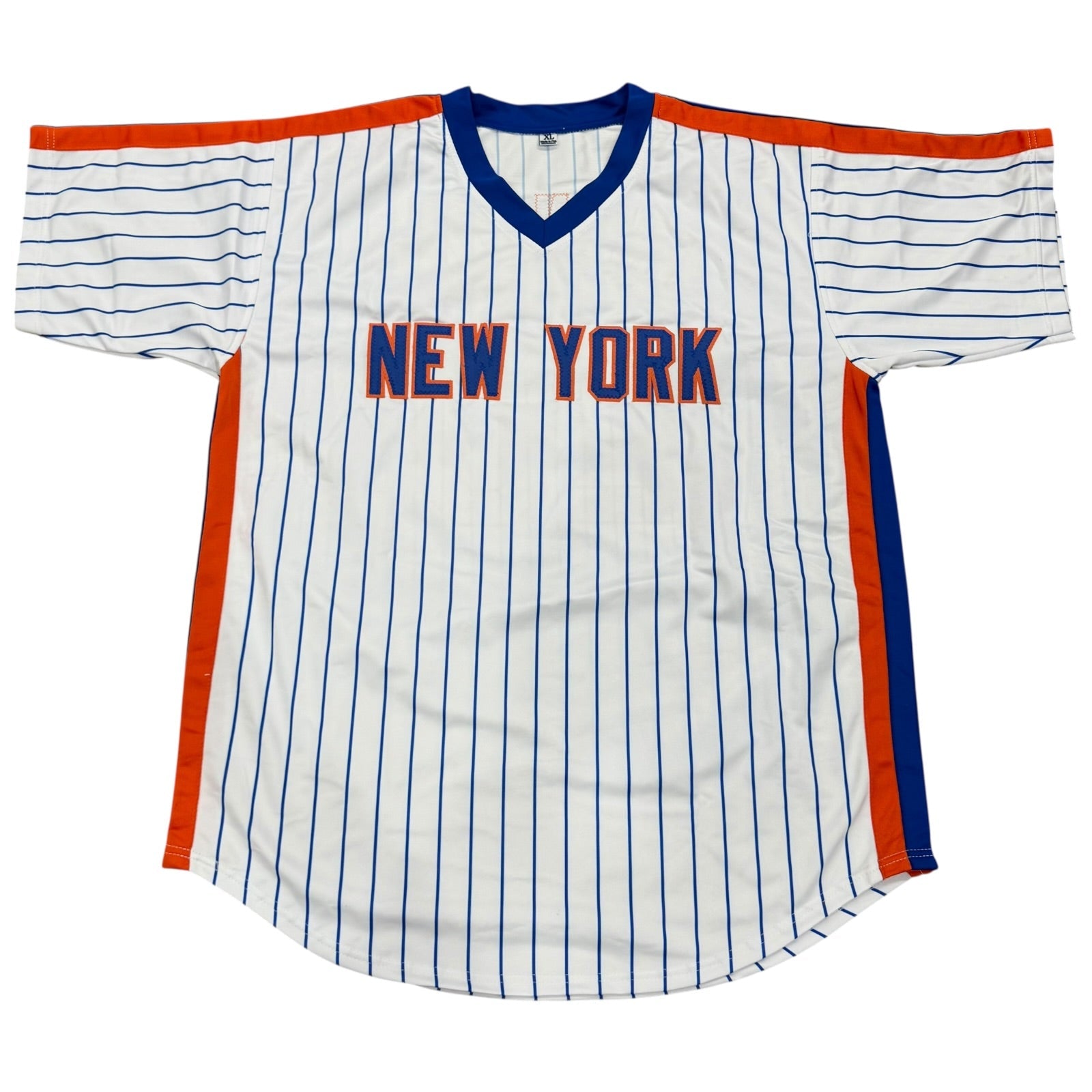 Autographed Howard Johnson New York Mets (Pinstripe #20) Custom Jersey with Multiple Inscriptions - JSA-Powers Sports Memorabilia
