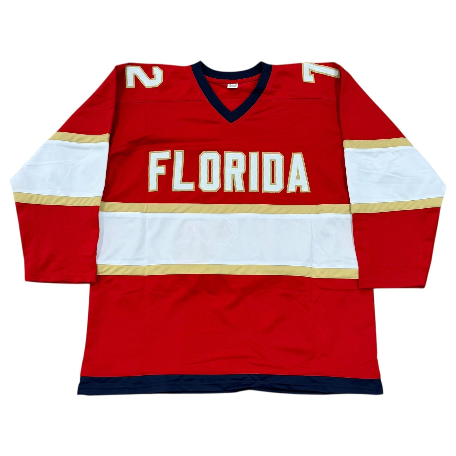 Autographed Sergei Bobrovsky Florida (Red #72) Custom Hockey Jersey - Beckett-Powers Sports Memorabilia