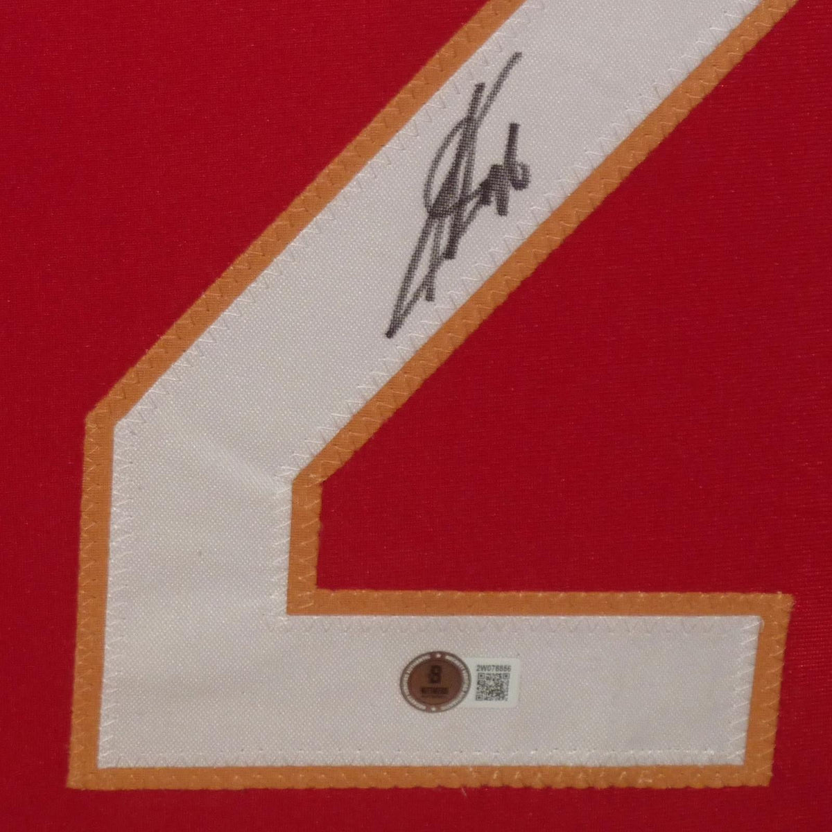 Autographed Sergei Bobrovsky Florida (Red #72) Vertical Framed Jersey - Beckett-Powers Sports Memorabilia