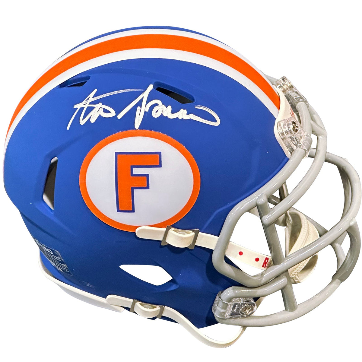 Autographed Steve Spurrier Florida Gators (Blue Throwback) Mini Helmet - JSA-Powers Sports Memorabilia
