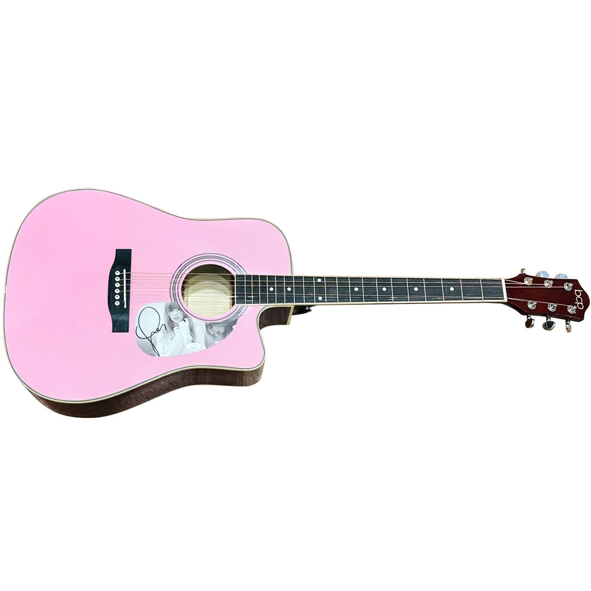 Taylor Swift Pink Acoustic Guitar with Autograph - JSA | Collectible Memorabilia-Powers Sports Memorabilia