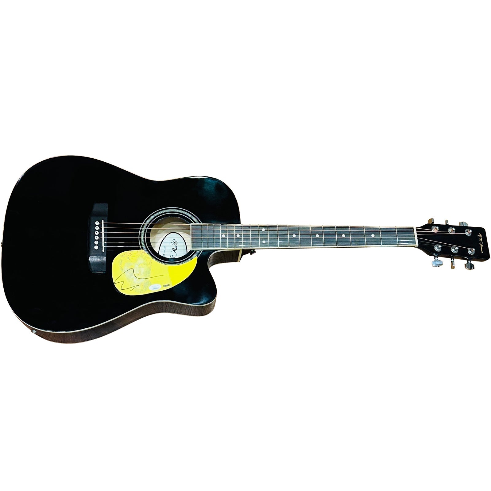 Ed Sheeran Black Acoustic Guitar with Autograph - JSA | Collectible Memorabilia-Powers Sports Memorabilia