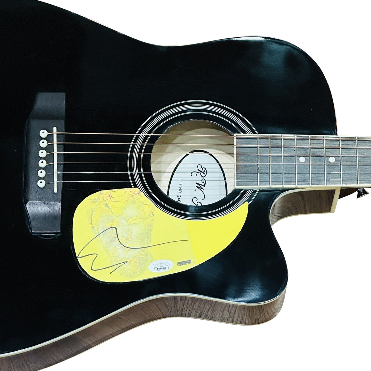 Ed Sheeran Black Acoustic Guitar with Autograph - JSA | Collectible Memorabilia-Powers Sports Memorabilia