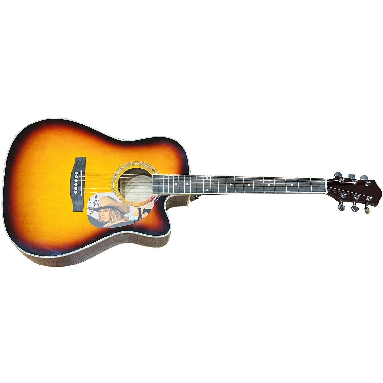 Lainey Wilson Sunburst Acoustic Guitar with Autograph - JSA | Collectible Memorabilia-Powers Sports Memorabilia