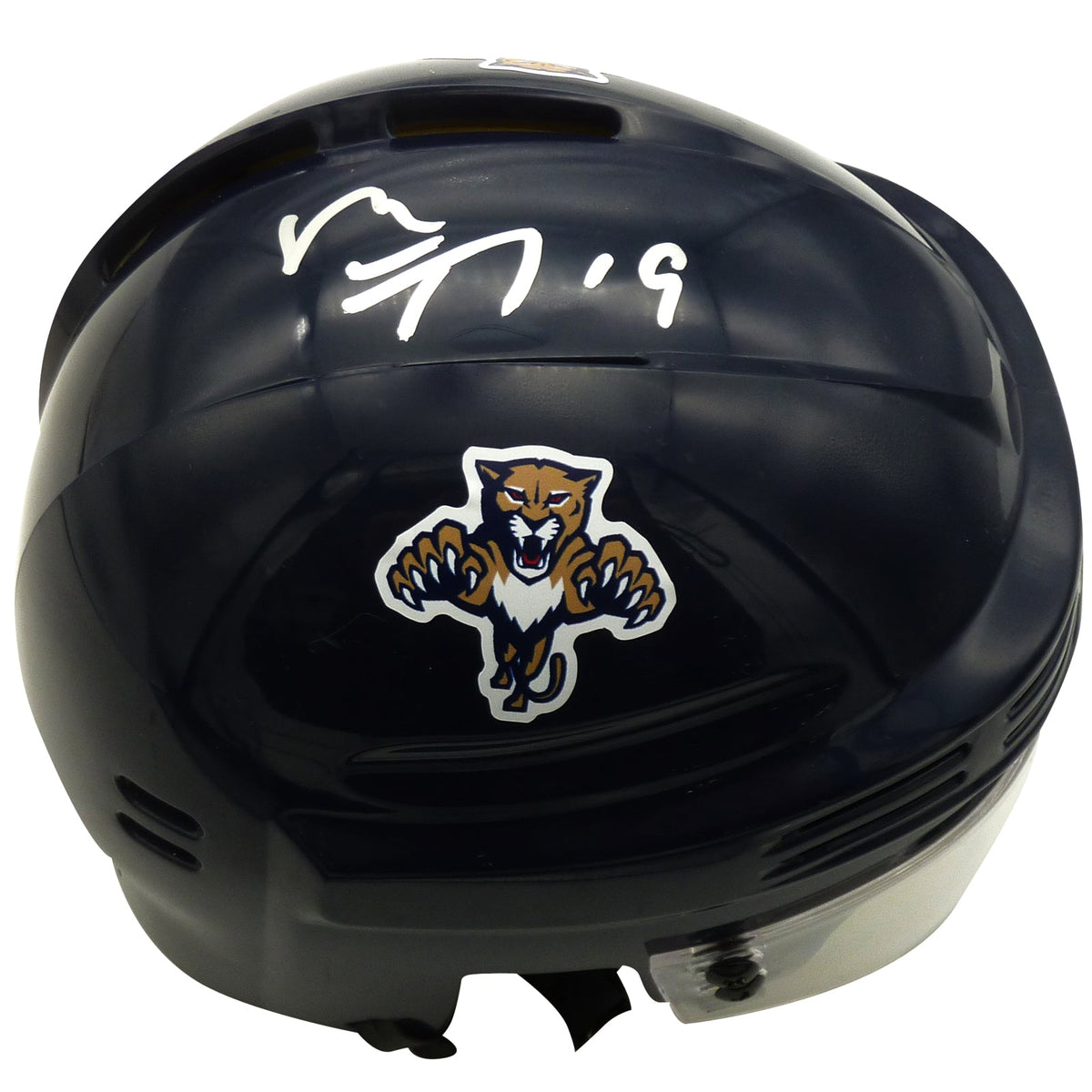 Autographed Matthew Tkachuk Florida Panthers Navy Blue Mini Hockey Helmet - JSA-Powers Sports Memorabilia