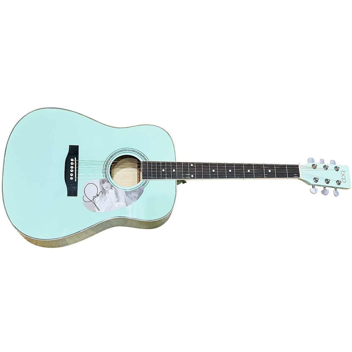 Taylor Swift Mint Green Acoustic Guitar with Autograph - JSA | Collectible Memorabilia-Powers Sports Memorabilia