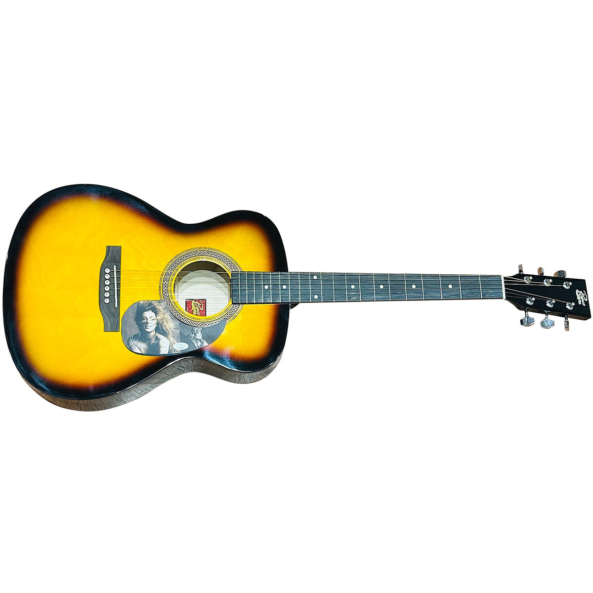 Shania Twain Sunburst Acoustic Guitar with Autograph - JSA | Collectible Memorabilia-Powers Sports Memorabilia