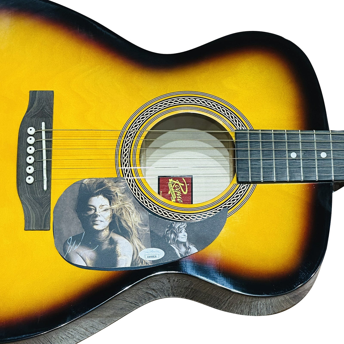 Shania Twain Sunburst Acoustic Guitar with Autograph - JSA | Collectible Memorabilia-Powers Sports Memorabilia