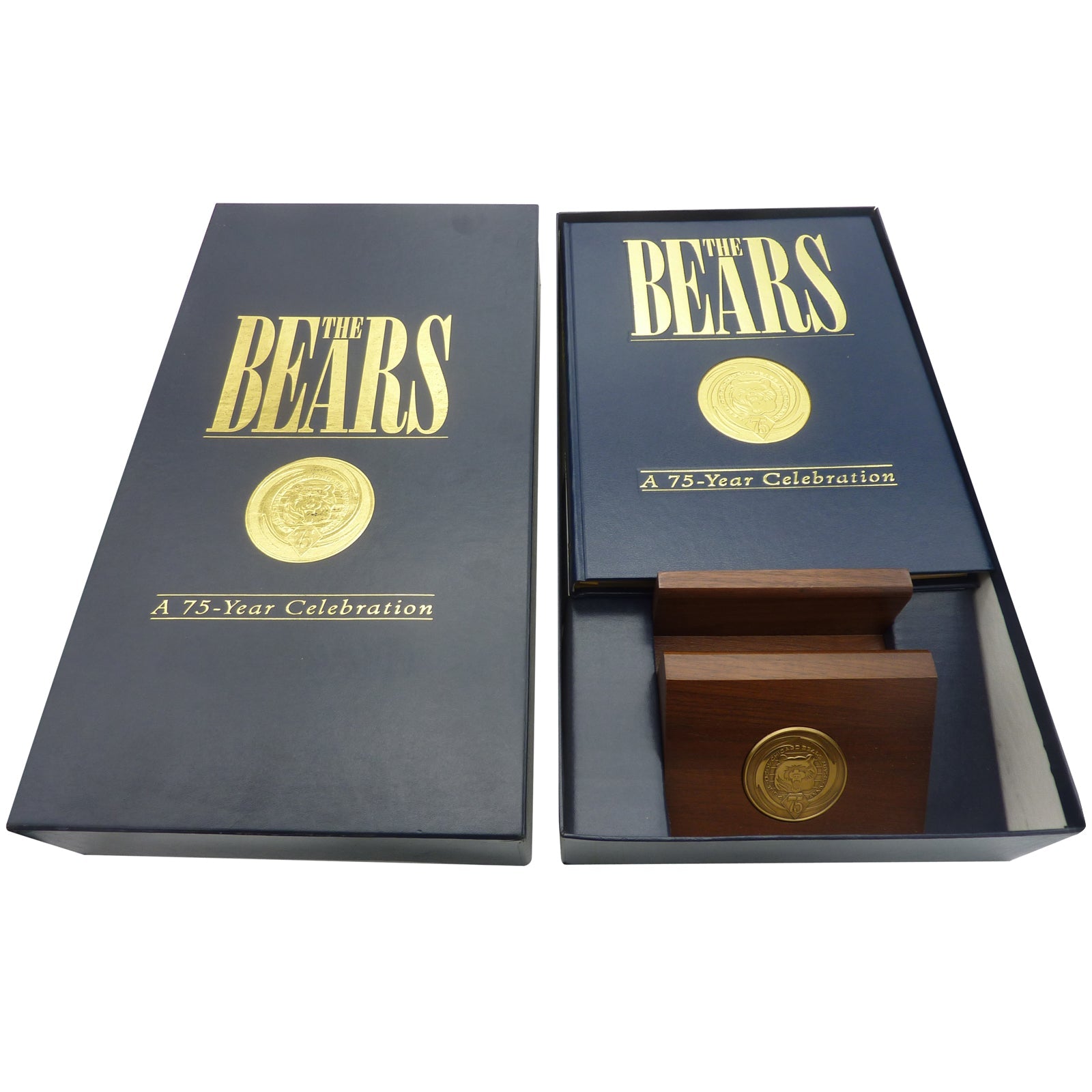 Autographed Chicago Bears Book The Bears A 75 Year Celebration w/ Walter Payton - 29/750-Powers Sports Memorabilia