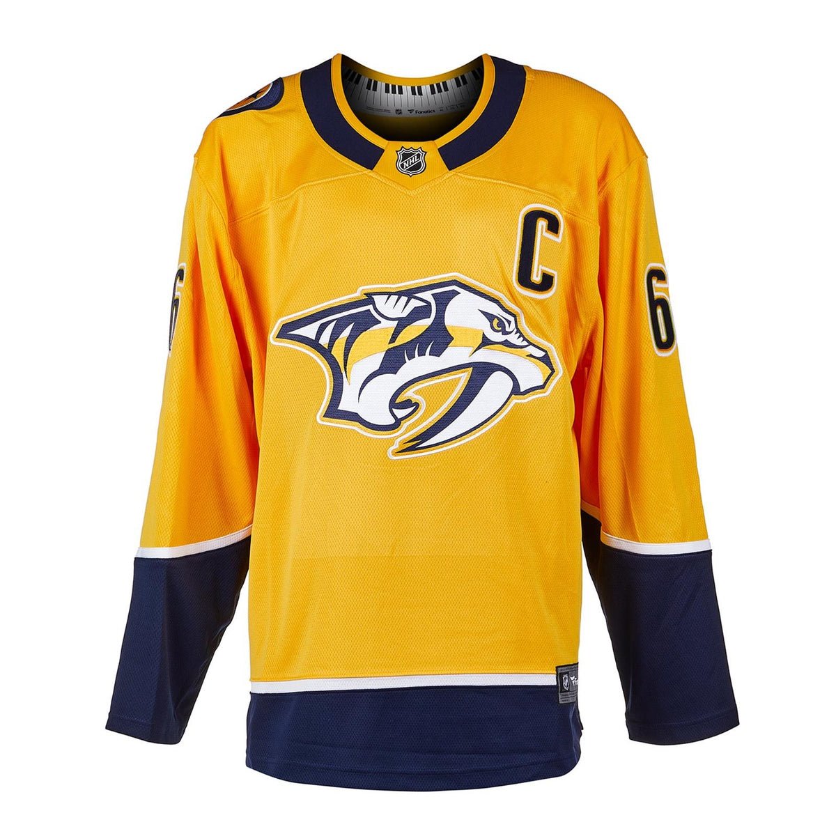 Autographed Shea Weber Nashville Predators (Gold #6) Breakaway Jersey-Powers Sports Memorabilia