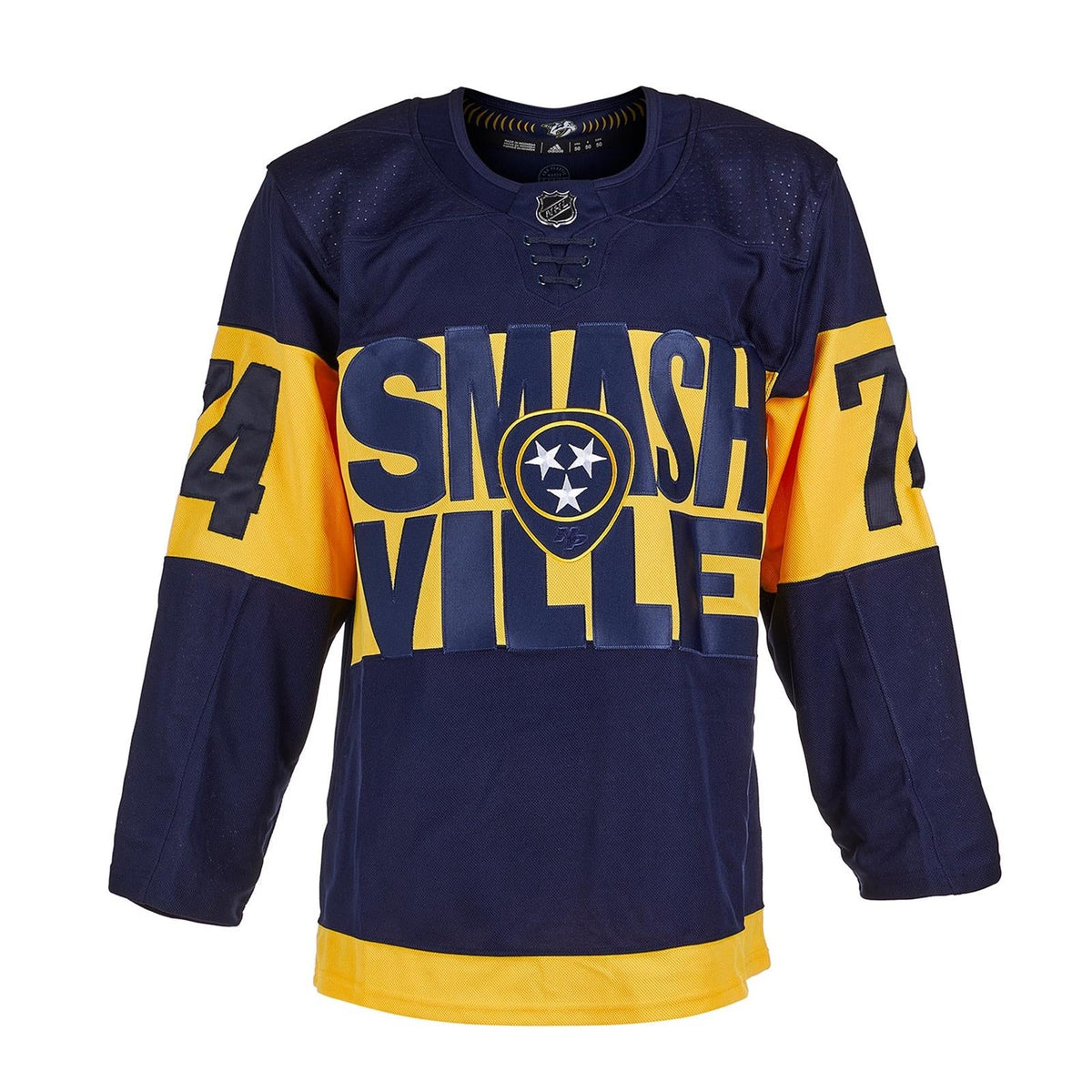 Autographed Juuse Saros Nashville Predators (Smashville Stadium Series #74) Adidas Jersey - AJ-Powers Sports Memorabilia