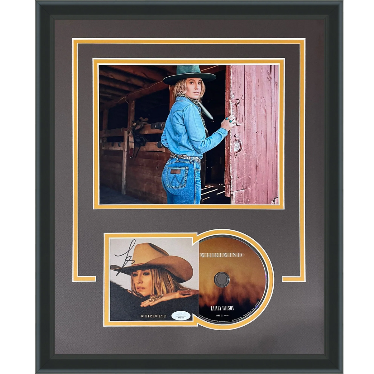 Autographed Lainey Wilson Whirlwind Deluxe Framed CD and Cover - JSA-Powers Sports Memorabilia