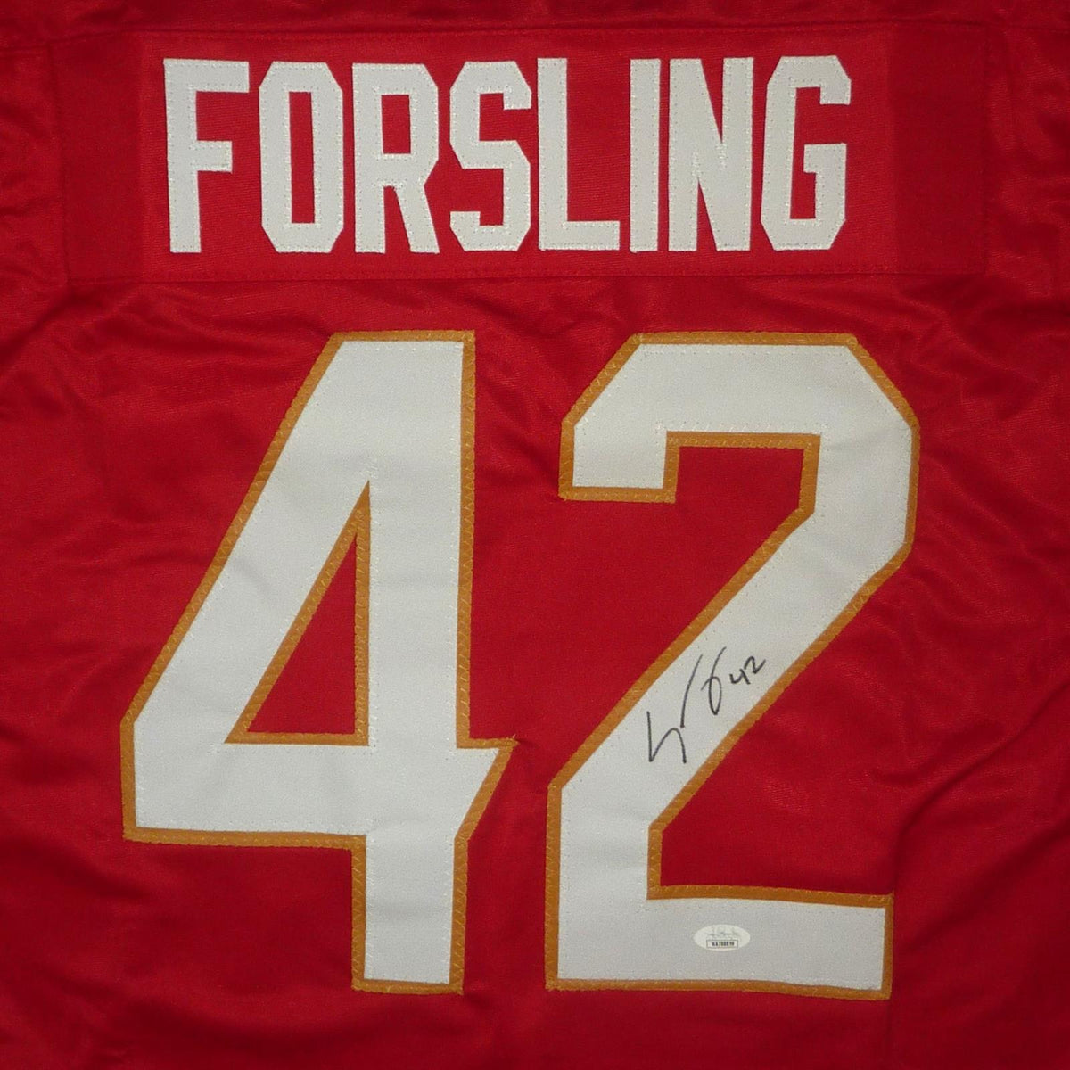 Autographed Gustav Forsling Florida (Red #42) Custom Hockey Jersey - JSA-Powers Sports Memorabilia