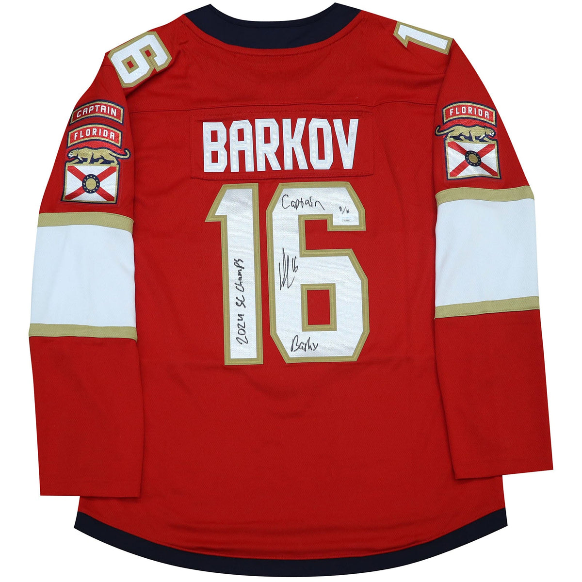 Autographed Aleksander Barkov Florida Panthers (Red #16) Breakaway Hockey Jersey w/ 3 Inscriptions - Limited Edition of 16 - JSA-Powers Sports Memorabilia
