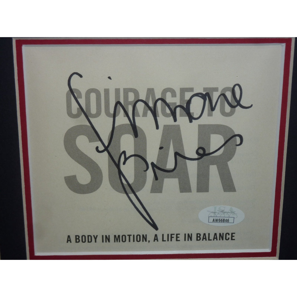 Simone Biles Autograph Deluxe Framed with Replica Paris Olympics Gold Medal and 8x10 Photo - JSA-Powers Sports Memorabilia