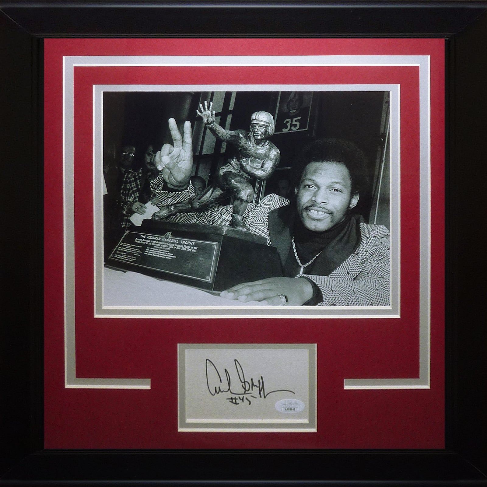 Autographed Archie Griffin Ohio State Buckeyes (2 Time Heisman Trophy) "Signature Series" Frame - JSA-Powers Sports Memorabilia
