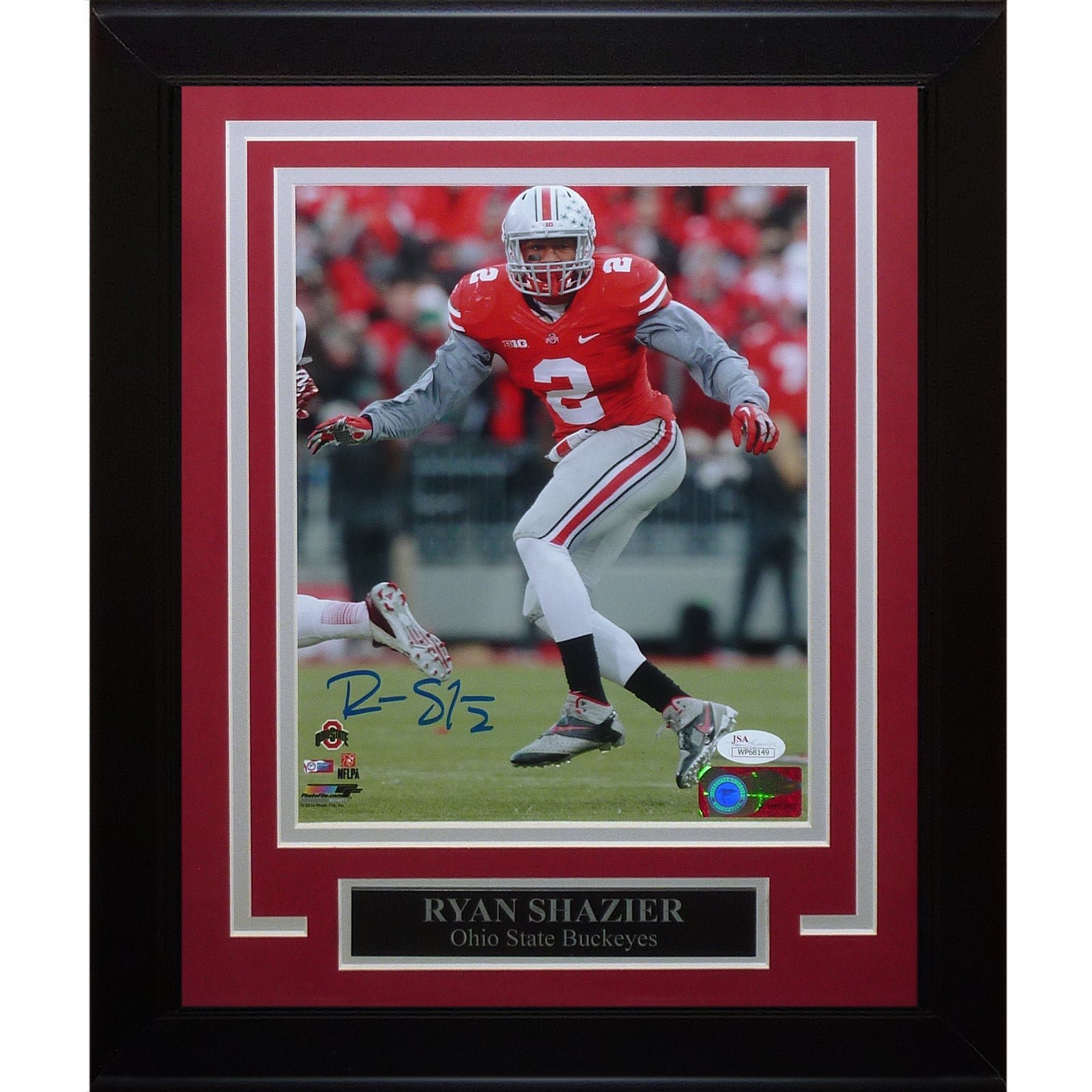 Autographed Ryan Shazier Ohio State Buckeyes Deluxe Framed 8x10 Photo - JSA-Powers Sports Memorabilia