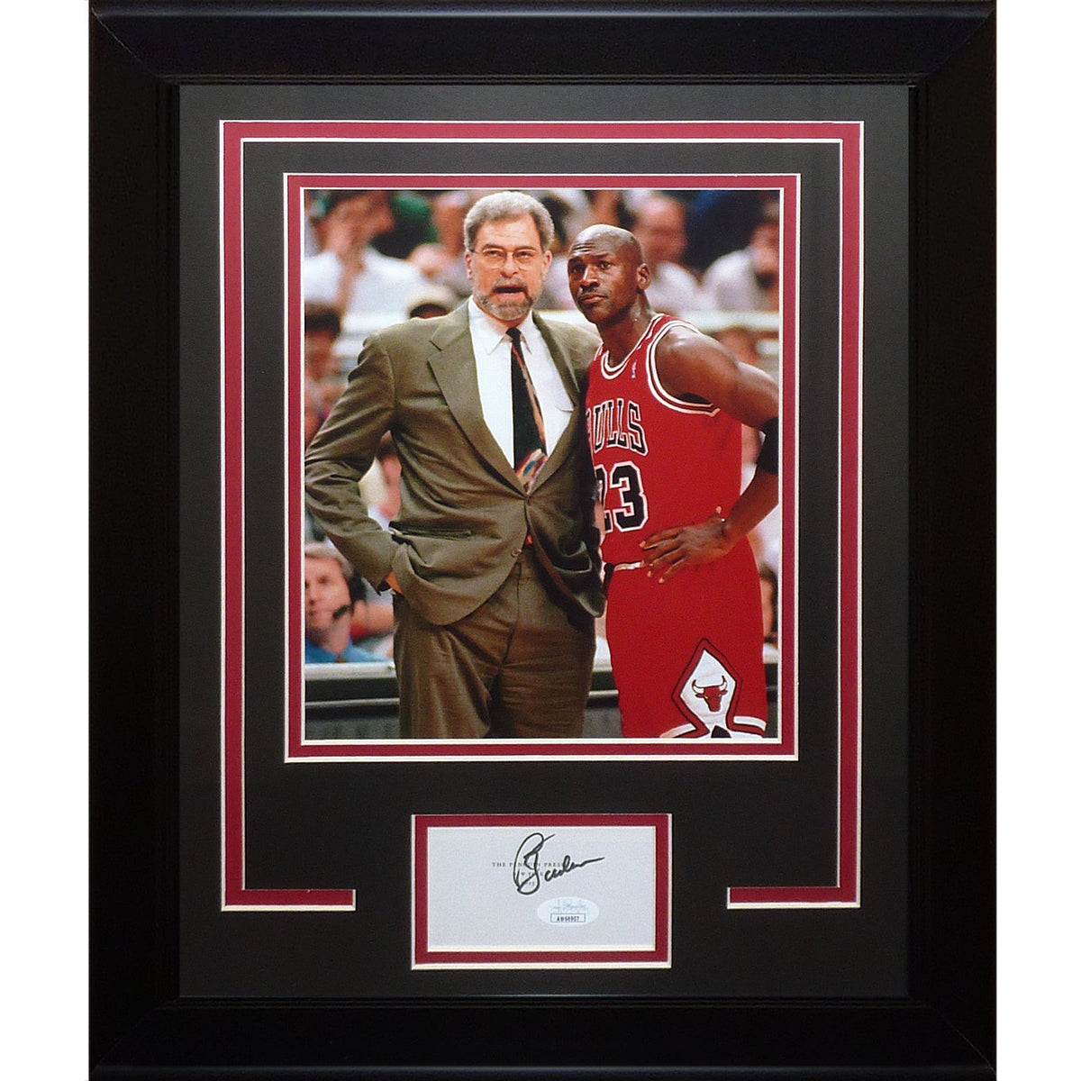 Autographed Phil Jackson Chicago Bulls Signature Series Frame - JSA-Powers Sports Memorabilia