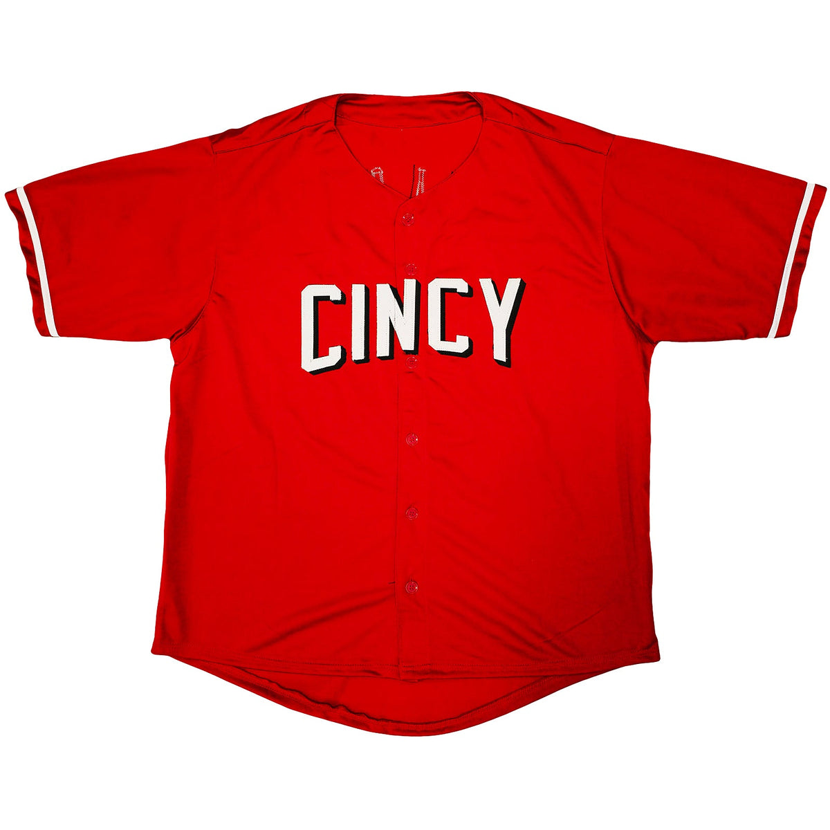 Autographed Elly De La Cruz Cincinnati (Red #44) Custom Jersey - Beckett-Powers Sports Memorabilia
