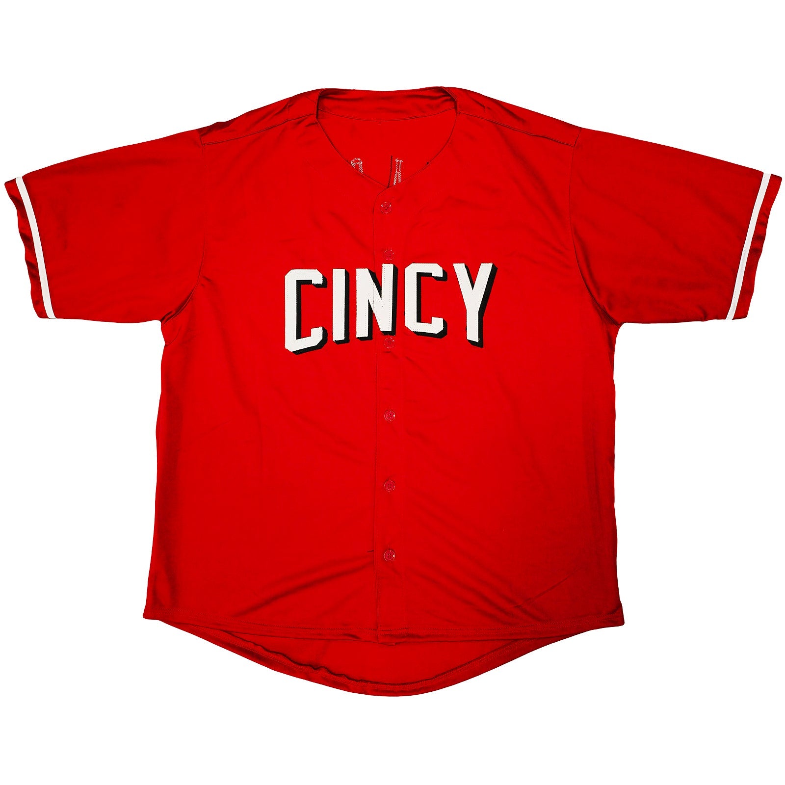 Autographed Elly De La Cruz Cincinnati (Red #44) Custom Jersey - Beckett-Powers Sports Memorabilia