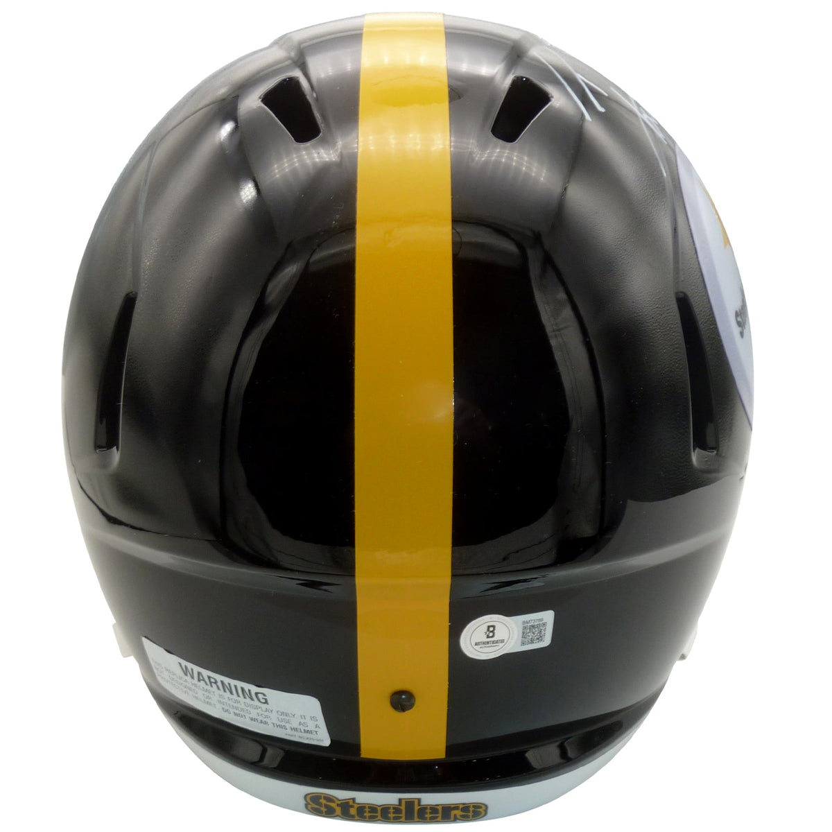 Autographed T.J. Watt Pittsburgh Steelers Deluxe Full-Size Replica Helmet - Beckett-Powers Sports Memorabilia