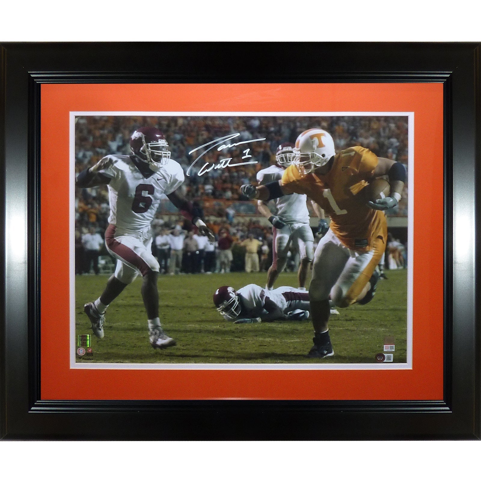 Autographed Jason Witten Tennessee Volunteers Deluxe Framed 16x20 Photo - Beckett-Powers Sports Memorabilia