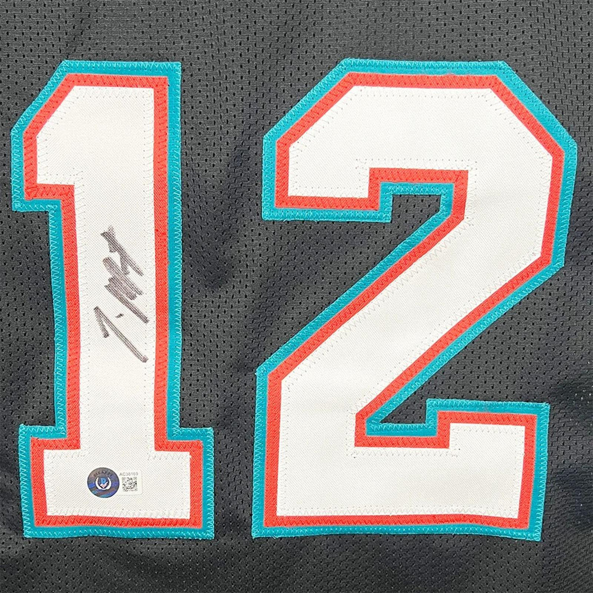 Autographed Ja Morant Memphis (Black #12) Custom Jersey - Beckett-Powers Sports Memorabilia