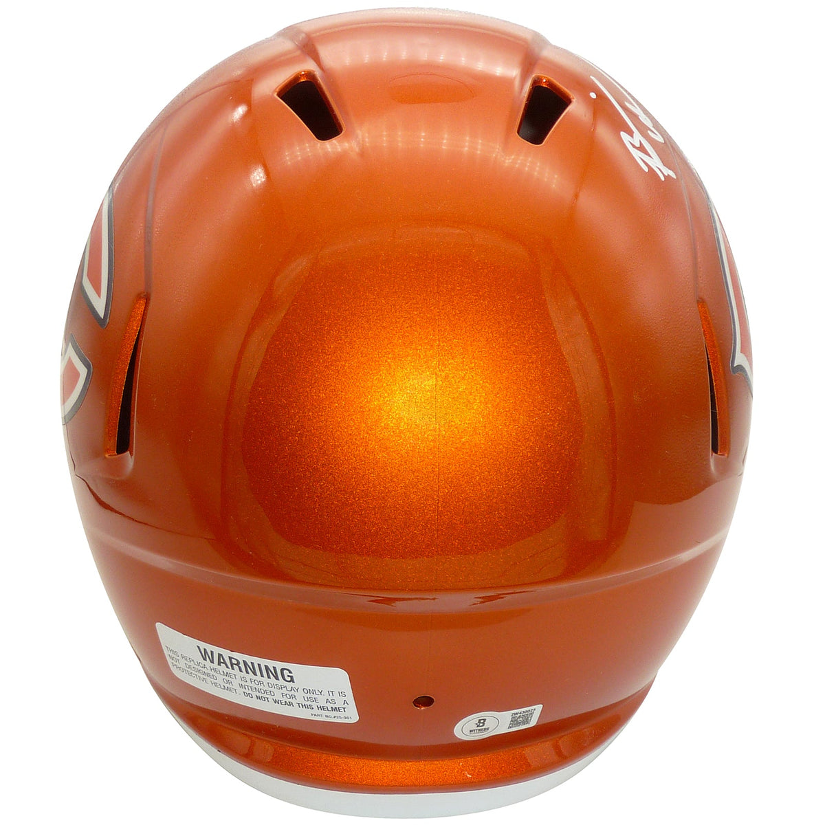 Autographed Brian Urlacher Chicago Bears (FLASH Alternate) Deluxe Full-Size Replica Helmet w/ HOF 2018 - Beckett-Powers Sports Memorabilia