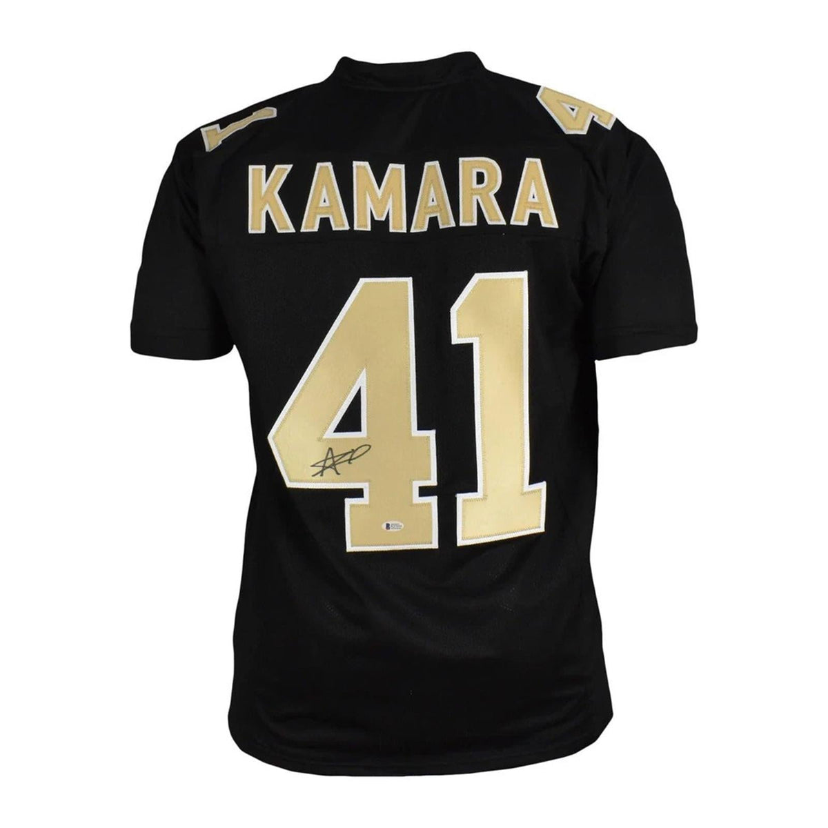 Autographed Alvin Kamara New Orleans (Black #41) Custom Jersey - Beckett-Powers Sports Memorabilia