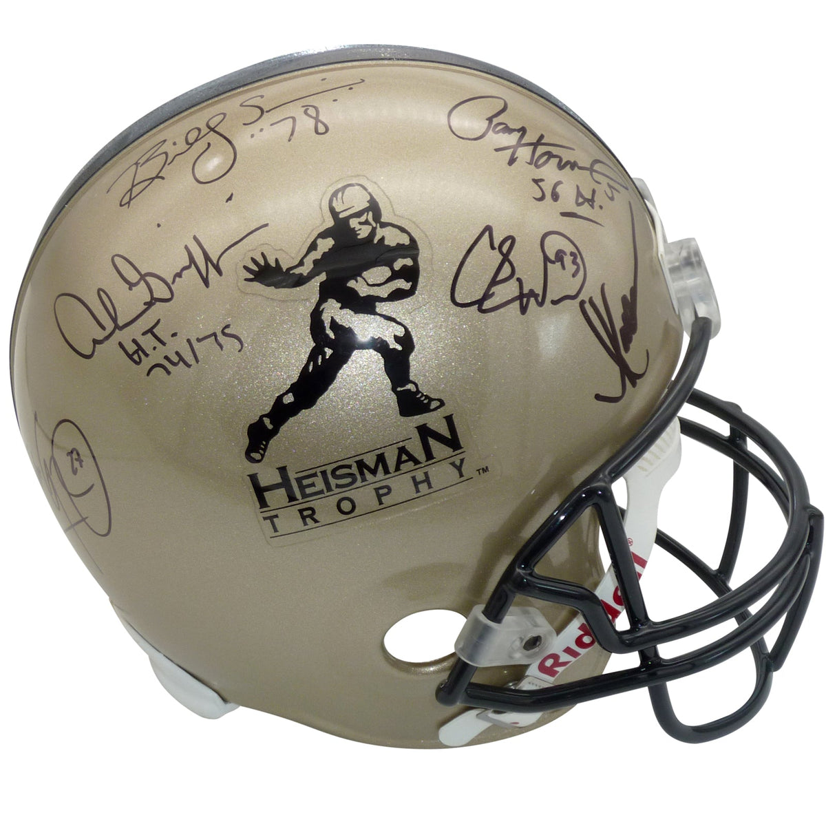 Autographed Heisman Trophy Winners Multi Heisman Full-Size Deluxe Replica Helmet - 11 Signatures-Powers Sports Memorabilia