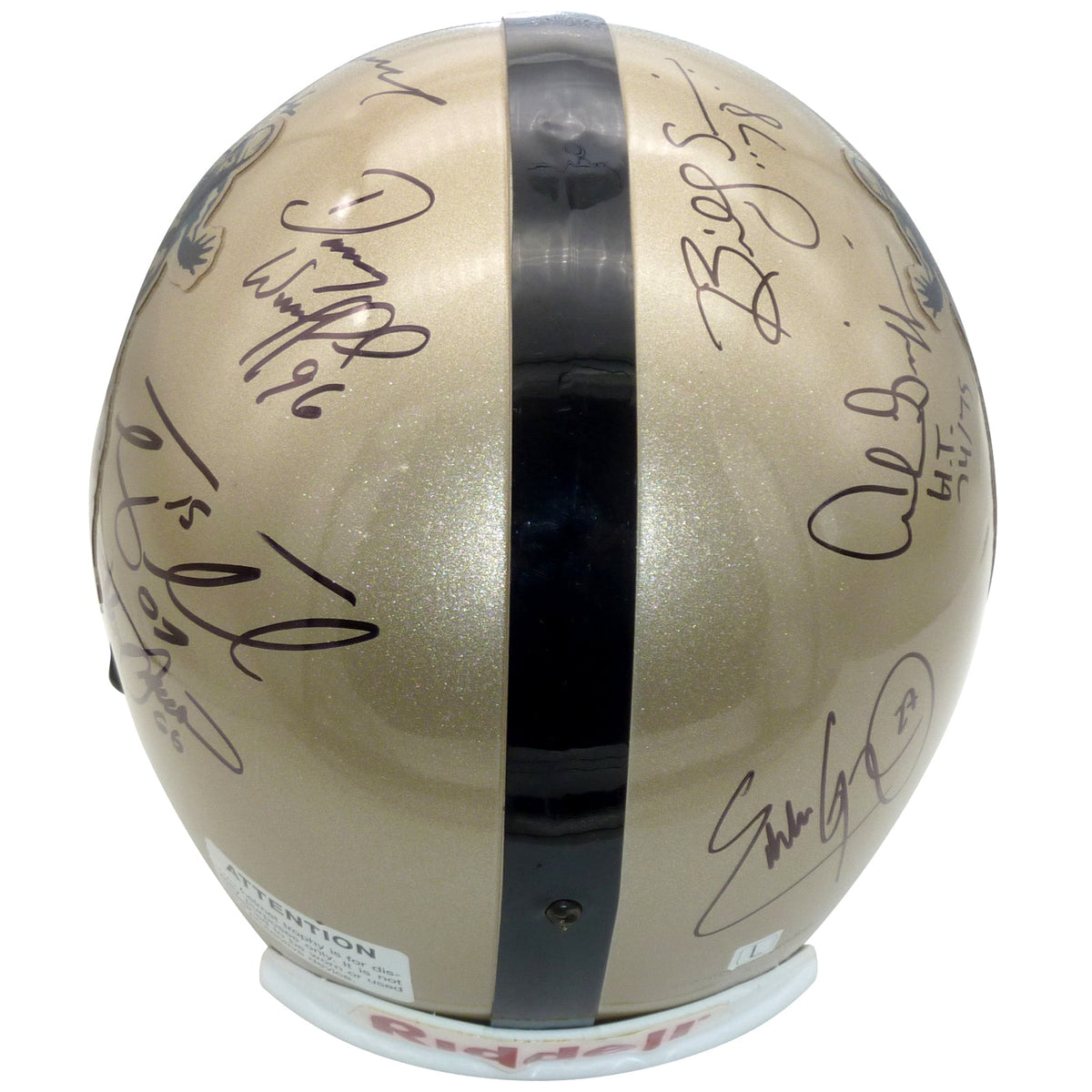 Autographed Heisman Trophy Winners Multi Heisman Full-Size Deluxe Replica Helmet - 11 Signatures-Powers Sports Memorabilia
