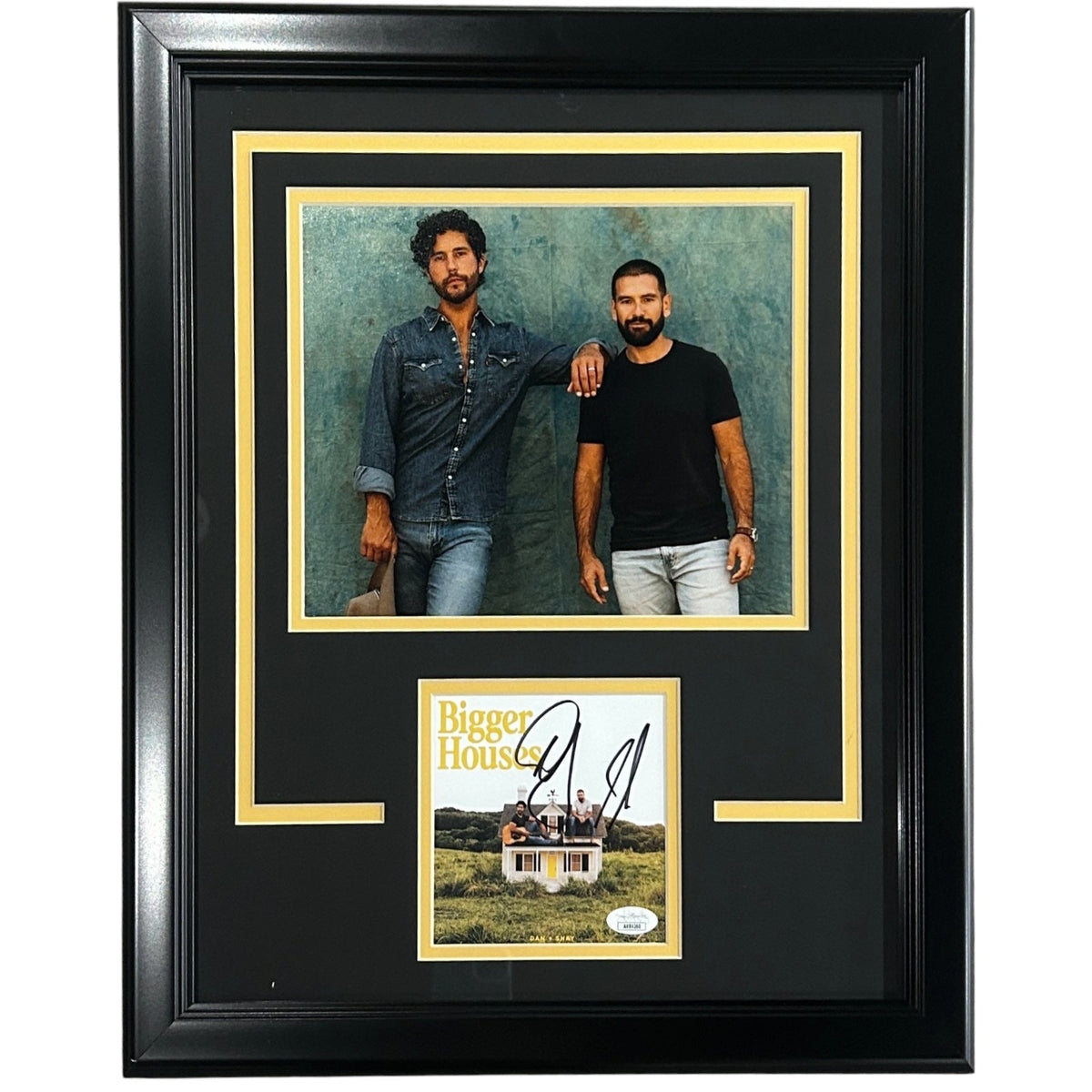 Autographed Dan and Shay Bigger Houses Deluxe Framed CD and Cover - JSA-Powers Sports Memorabilia